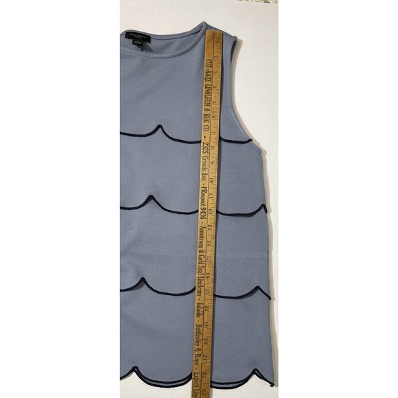 ANN TAYLOR FACTORY Women’s S Top Rayon Polyester Spandex Blue - Picture 4 of 6